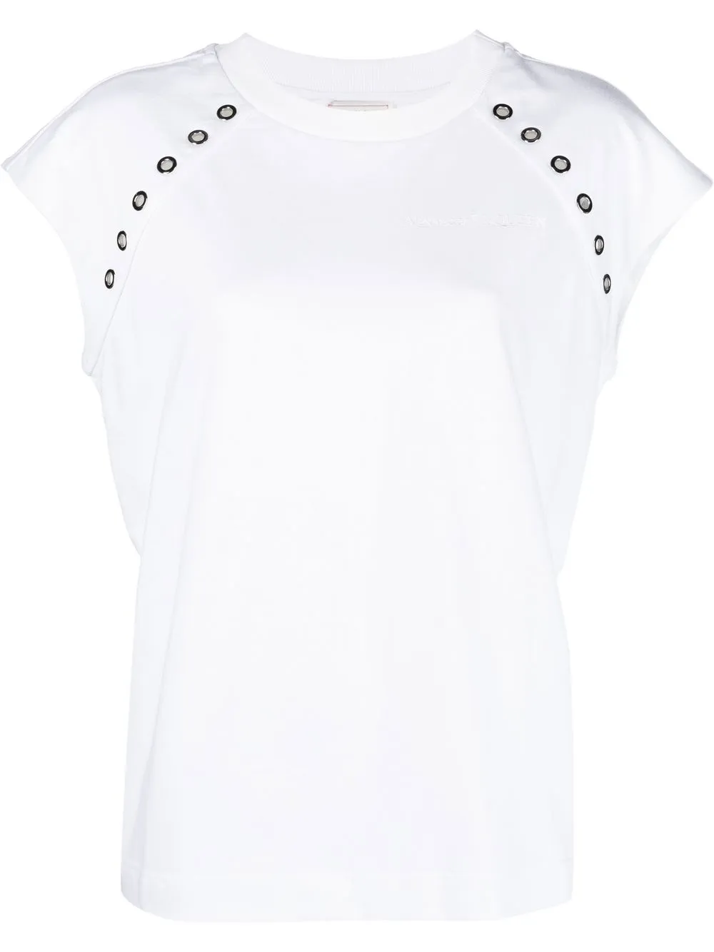 

Alexander McQueen studded cotton t-shirt - White
