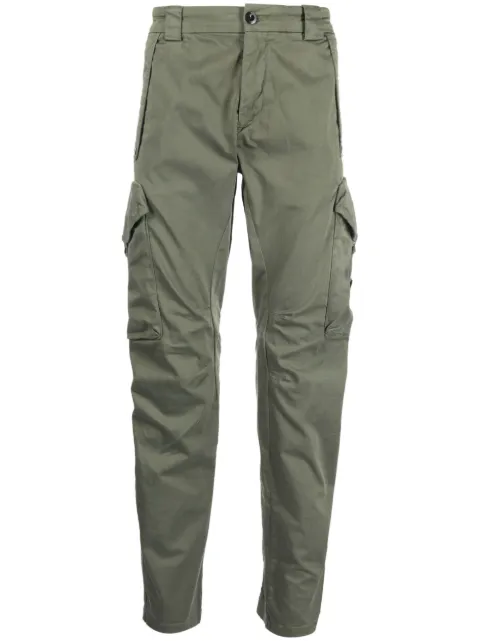 Lens-detail cotton cargo trousers