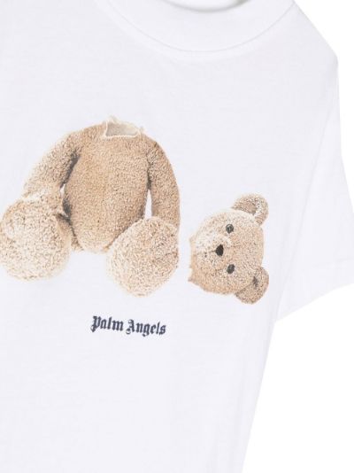 bear-print organic cotton T-shirt | Palm Angels Kids | Eraldo.com