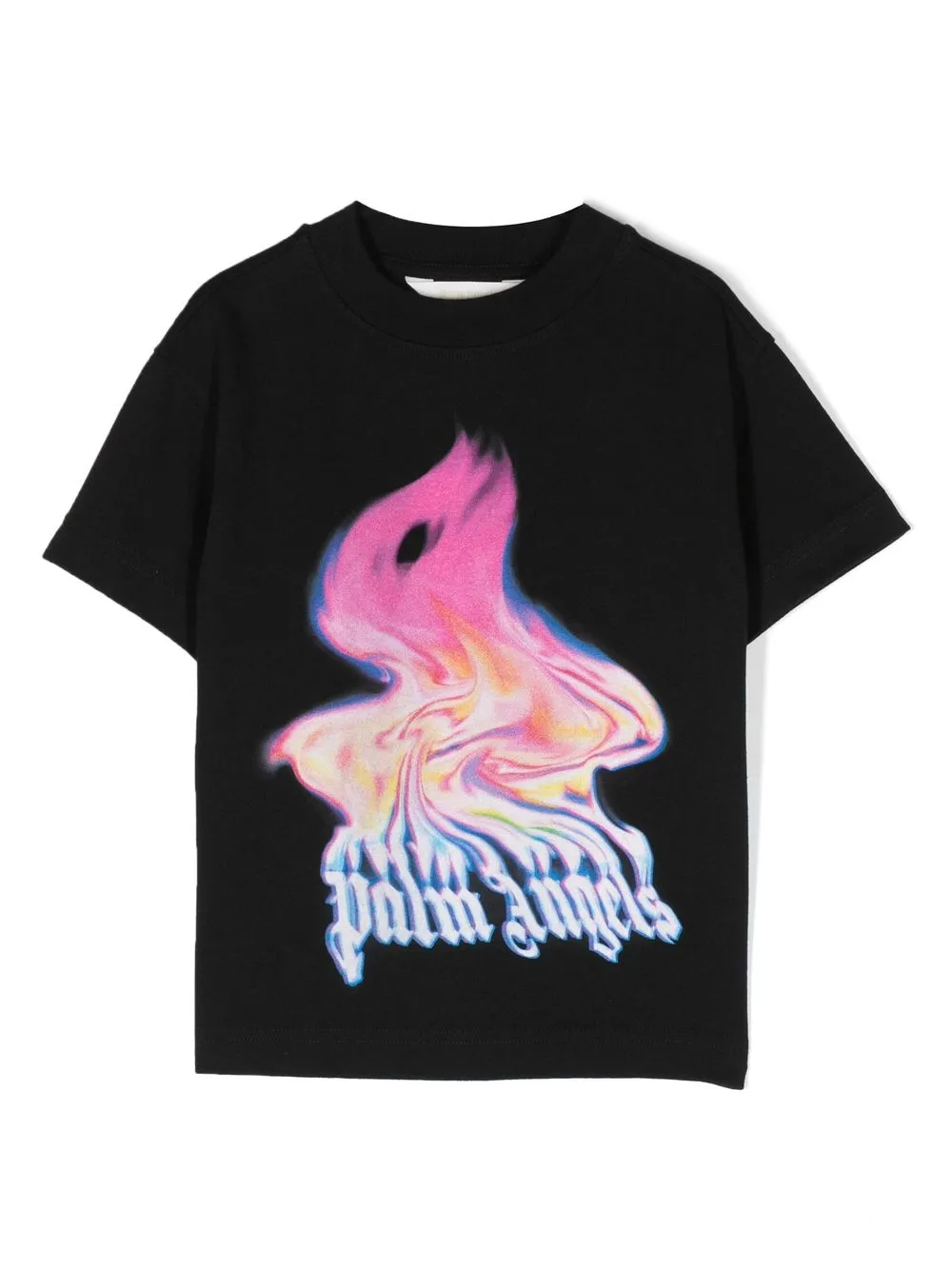 

Palm Angels Kids Flames logo-print T-shirt - Black