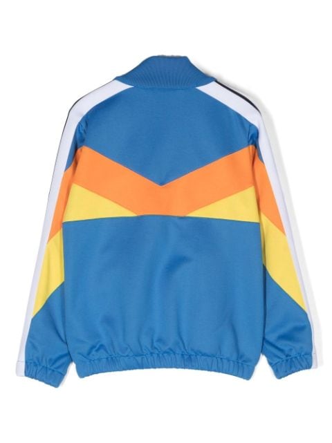 colour-block track jacket 