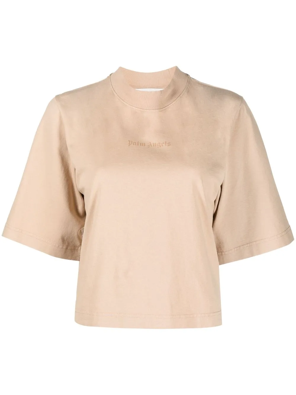 

Palm Angels reverse logo-print round-neck T-shirt - Neutrals