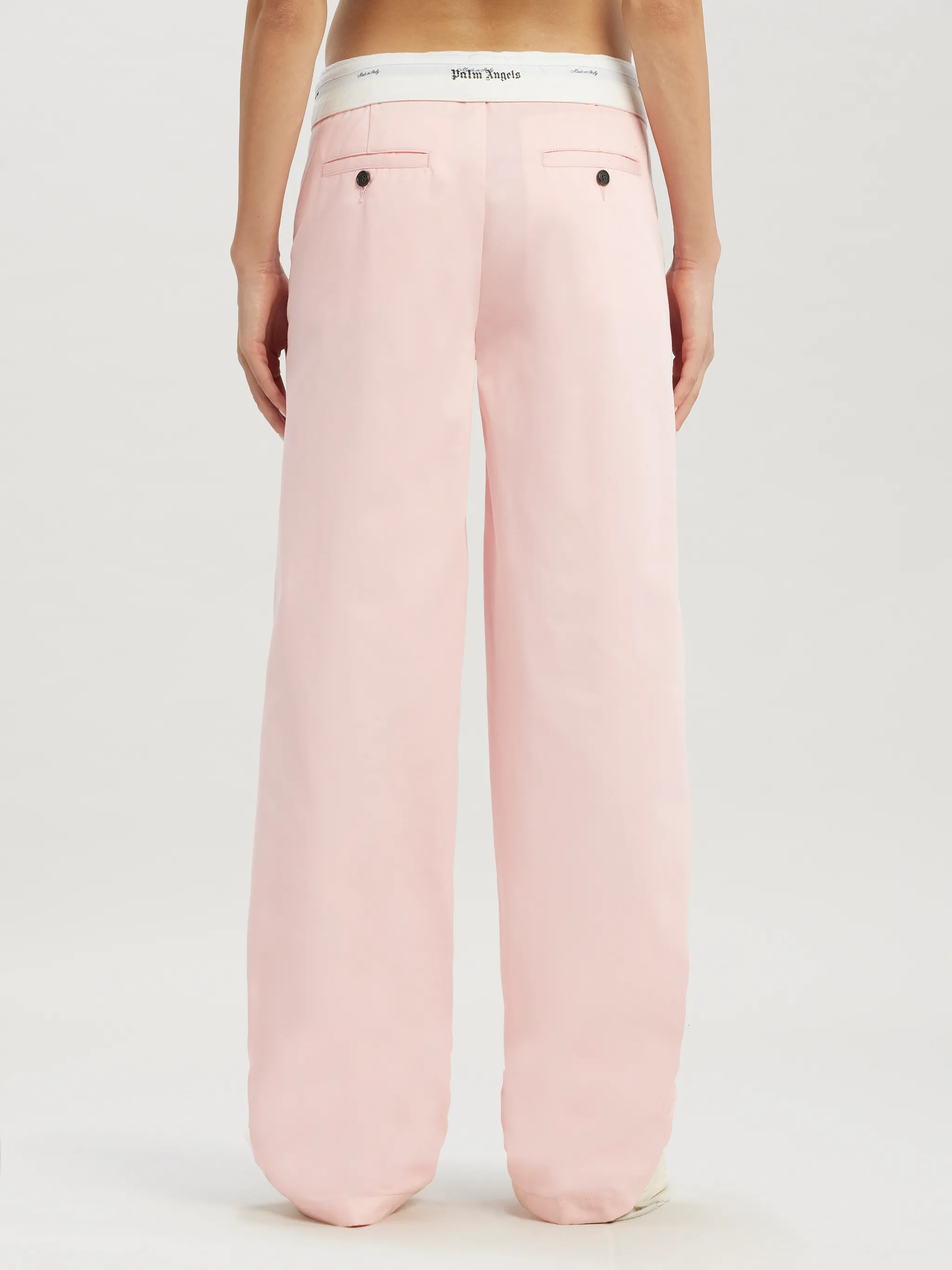 Reversed Waistband Chino Pants