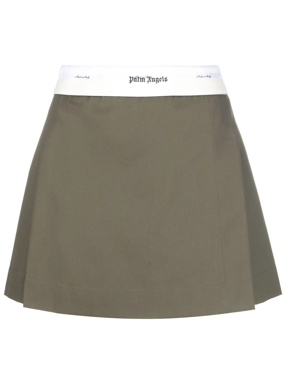 Palm Angels pleated A-line miniskirt