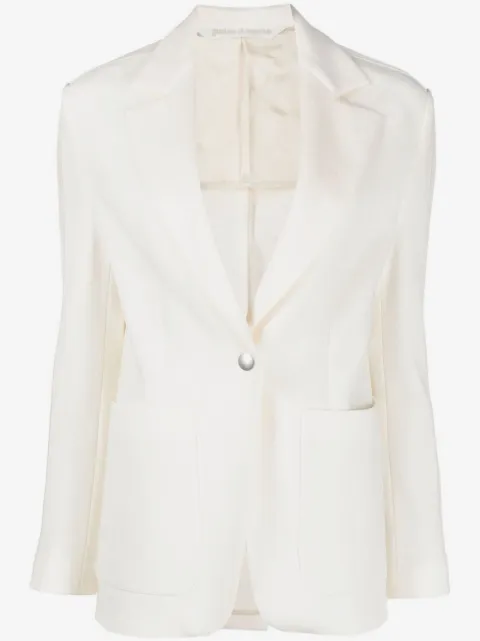 Palm Angels side-stripe notched-lapels blazer