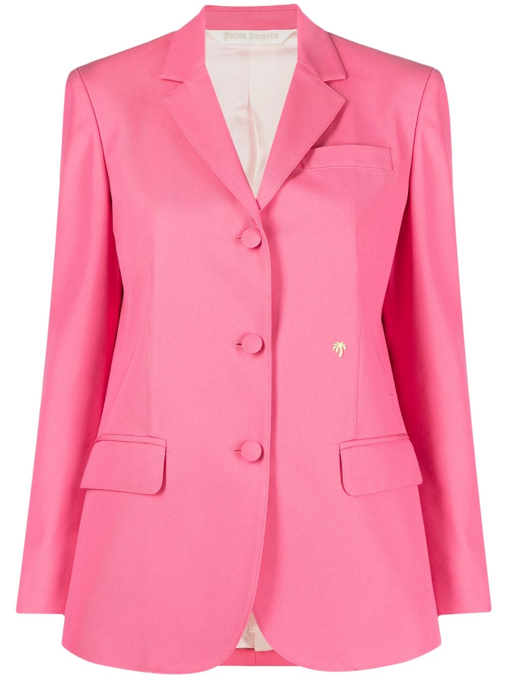 Shop Palm Angels Miami Single-breasted Blazer In Pink