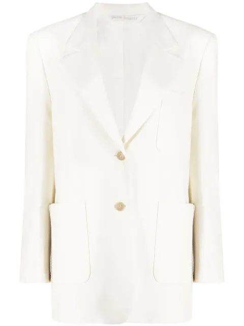 Palm Angels knitted tape-detail blazer