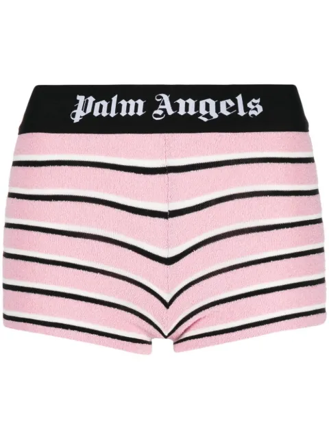 Palm Angels shorts con franjas del logo