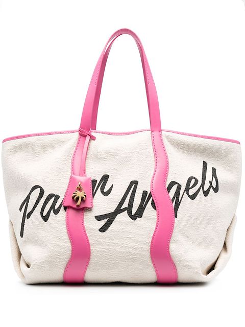 Palm Angels tote con logo estampado