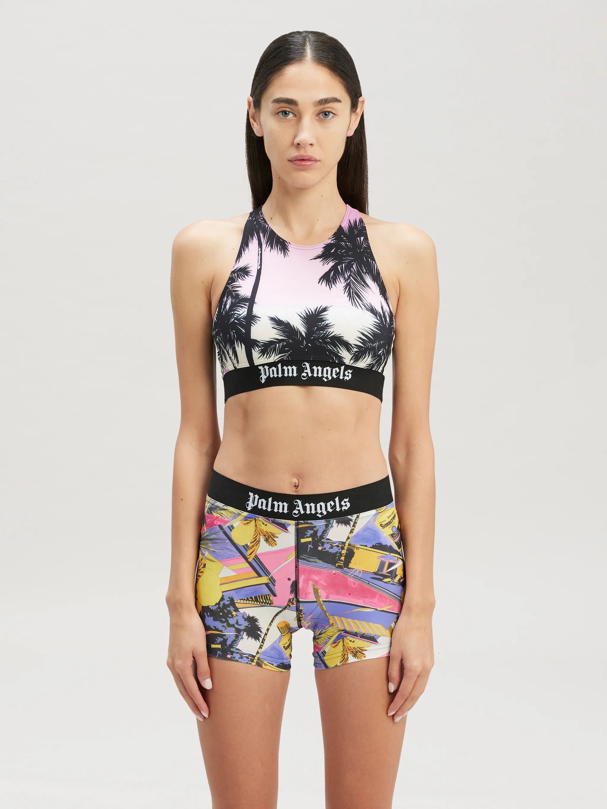 Pink Sunset Logo Sport Top