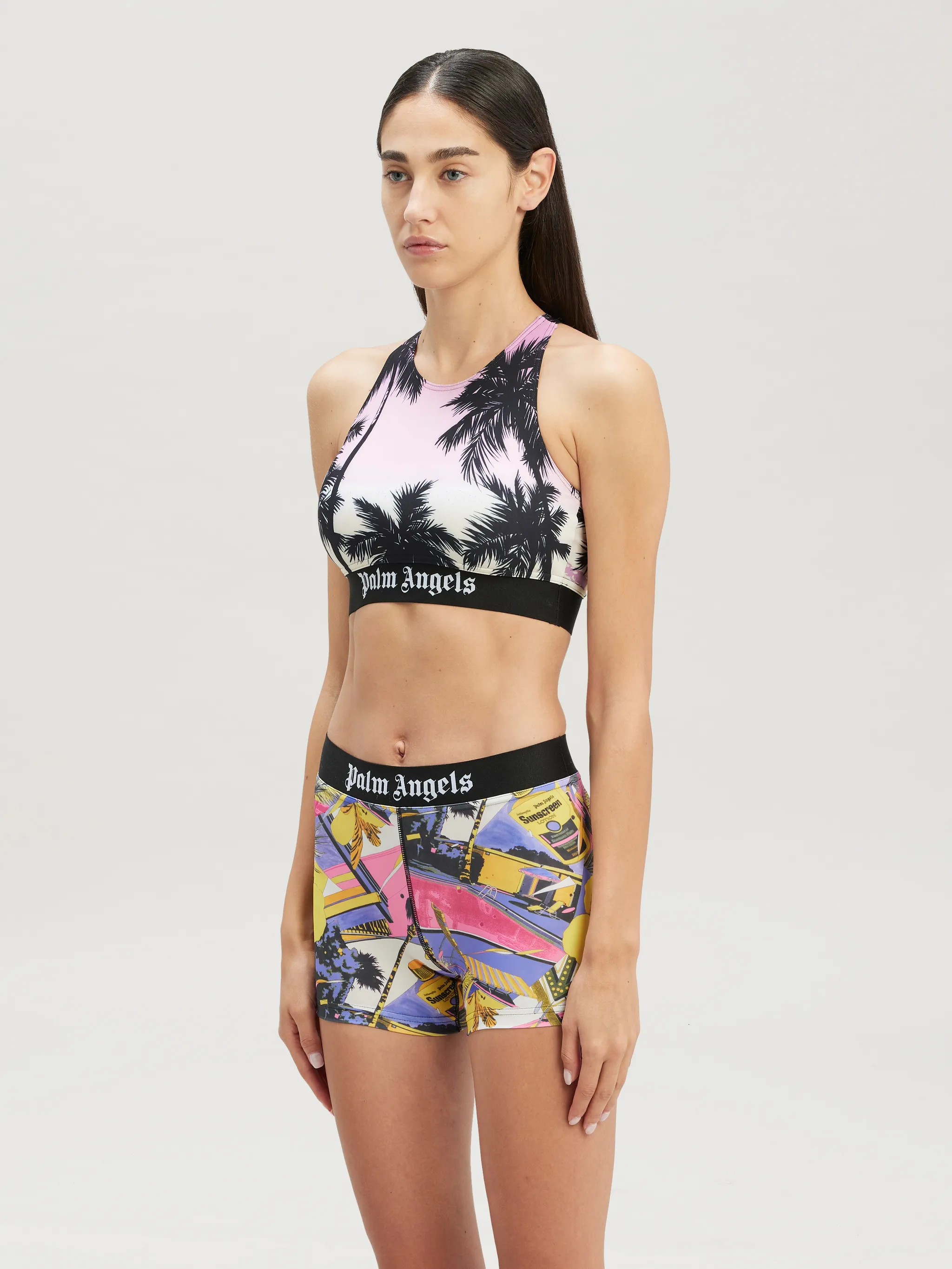 Pink Sunset Logo Sport Top