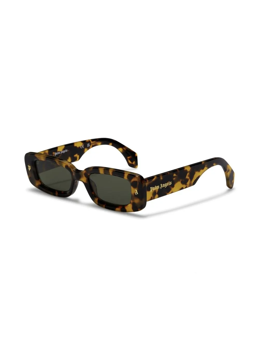 Palm Angels Eyewear Zonnebril met rechthoekig montuur - Bruin