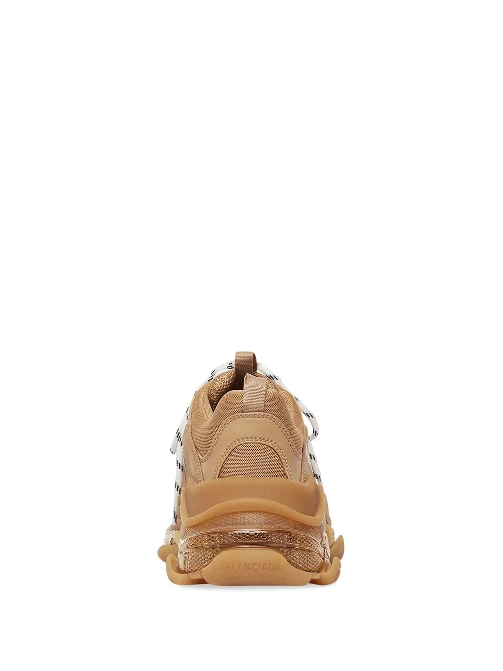 Balenciaga Triple S sneakers met doorzichtige zool Bruin