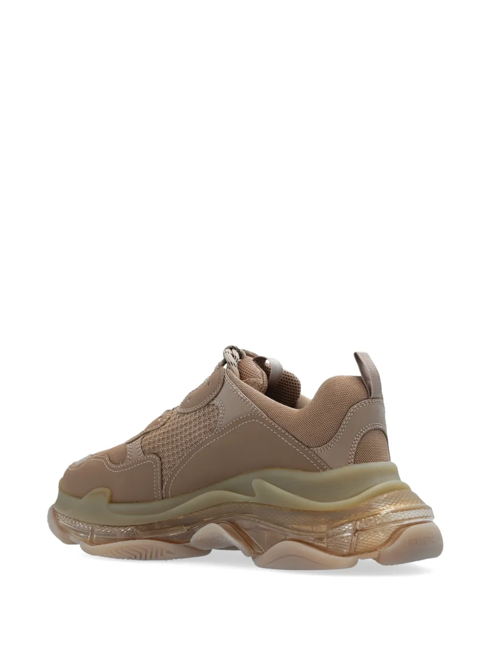 Balenciaga Triple S sneakers met doorzichtige zool Bruin