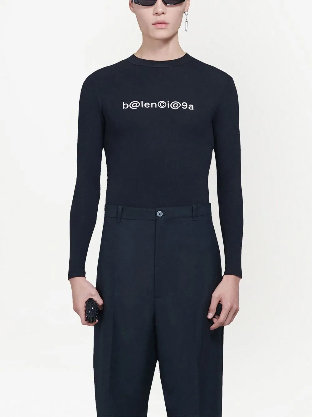 Balenciaga T-shirt met logoprint - Zwart