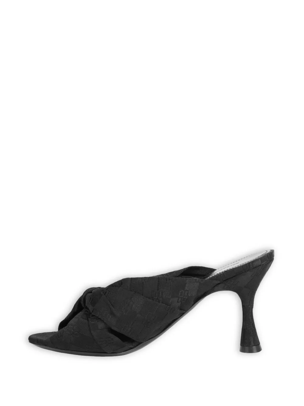 Balenciaga Drappy 80mm mules - Zwart
