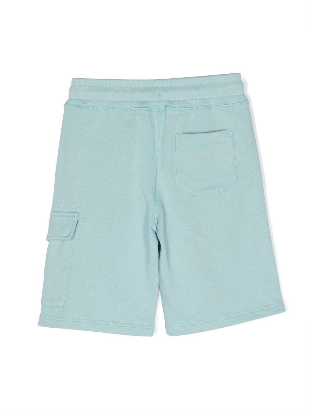 C.P. Company Kids Shorts met logoplakkaat - Blauw