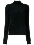 Courrèges textured-knit jumper - Black