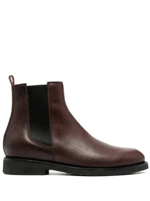 Buttero ankle-length leather boots