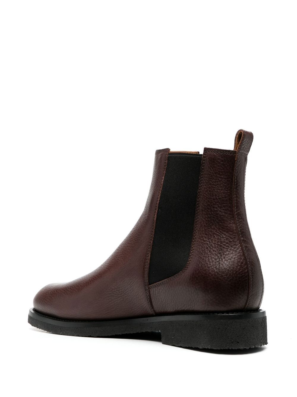 Shop Buttero Ankle-length Leather Boots In Brown