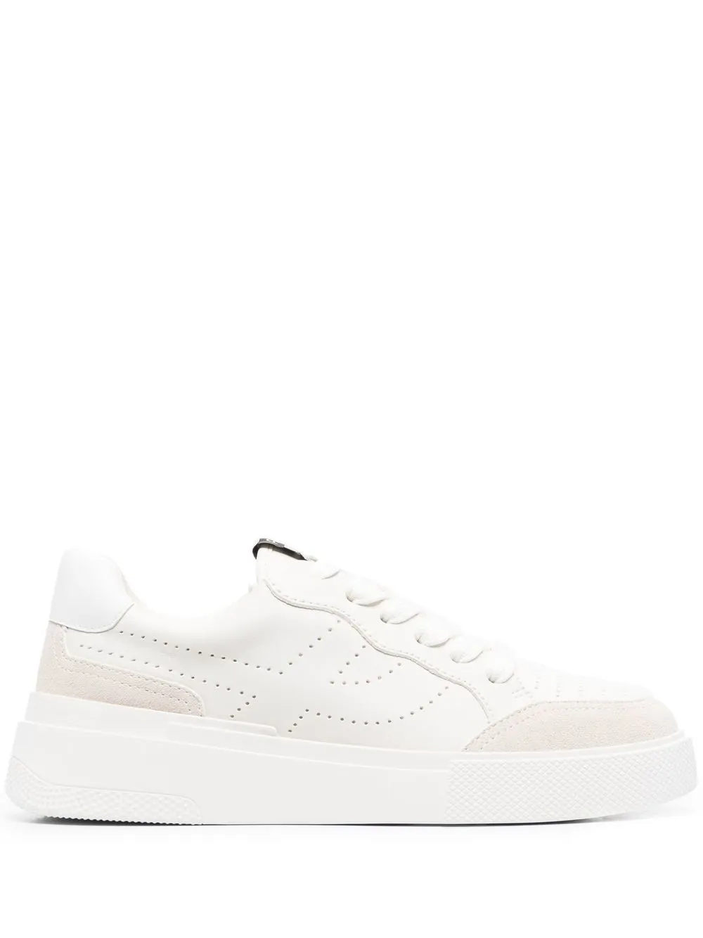 

Ash perforated-logo leather trainers - White