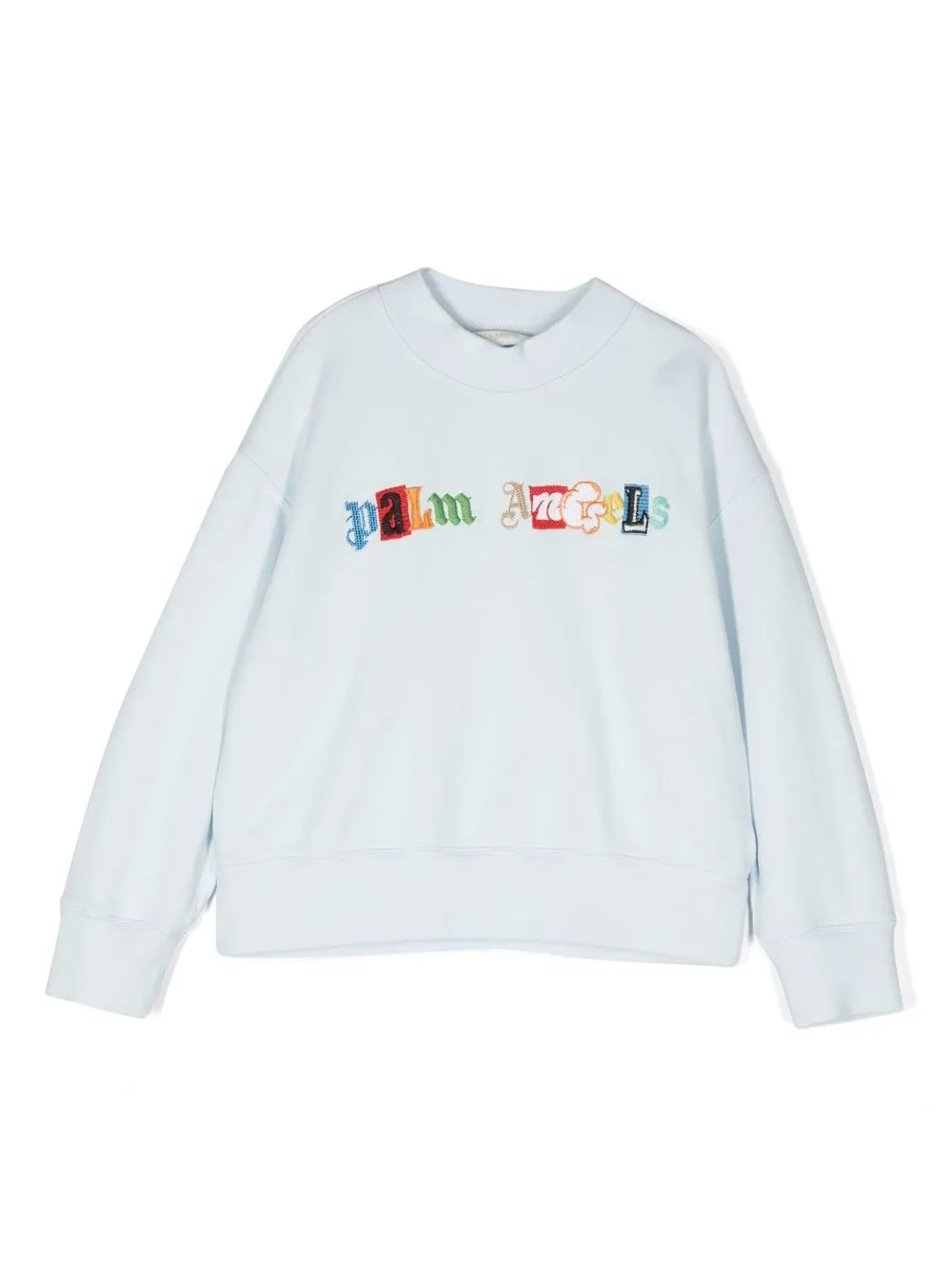 

Palm Angels Kids patchwork logo sweatshirt - Blue