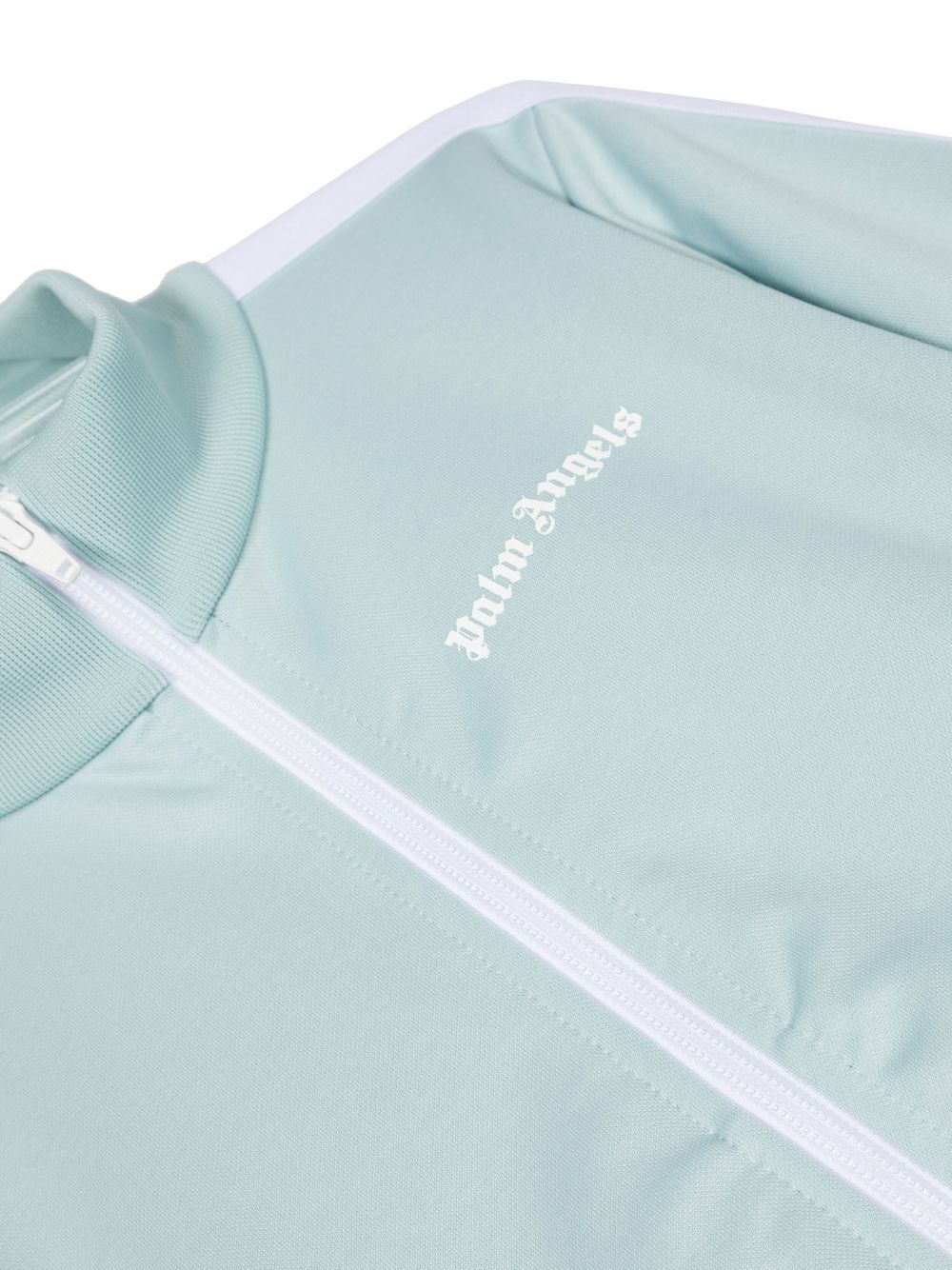 Shop Palm Angels Logo-print Track Jacket In Blue