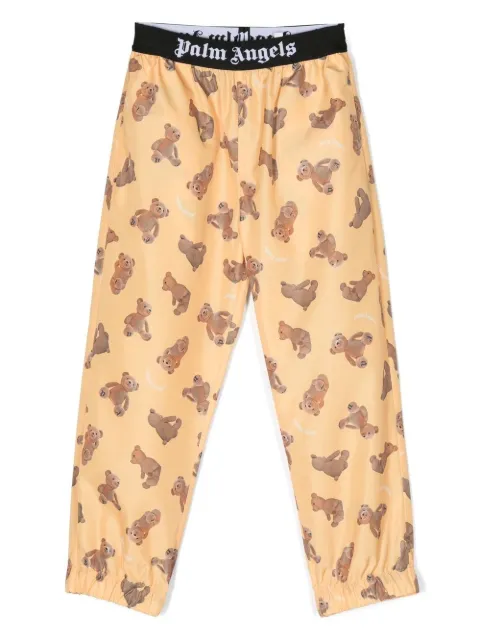 Palm Angels Kids pants con motivo Bear