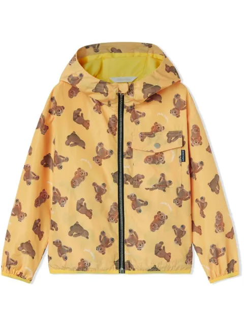 Palm Angels Kids motif-print zip-fastening jacket