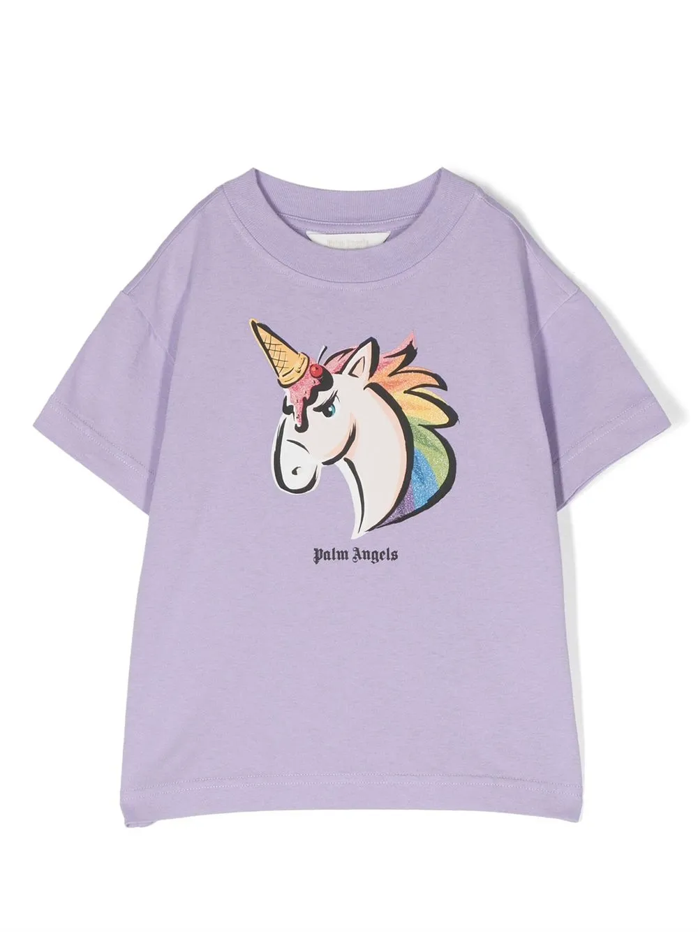 

Palm Angels Kids graphic-print organic cotton T-shirt - Purple