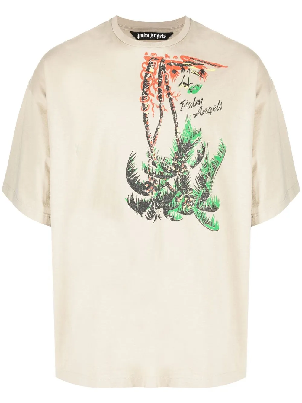 

Palm Angels palm-print short-sleeve T-shirt - Neutrals