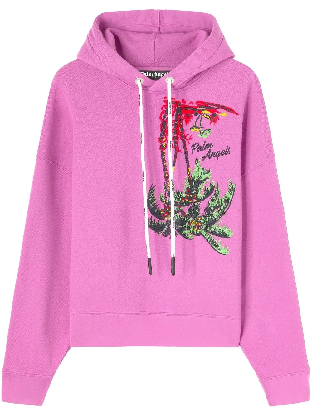 

Palm Angels hoodie bordada - Morado