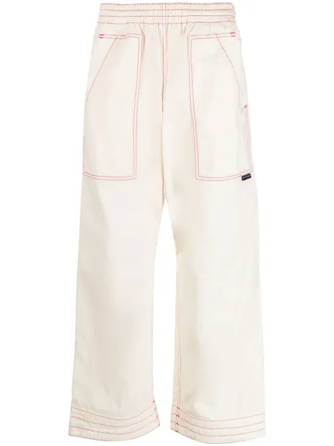 Palm Angels straight-leg elasticated trousers