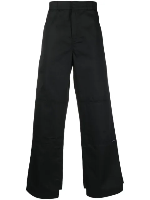 Palm Angels reversed waistband chino trousers