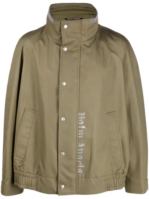 Palm Angels logo-print bomber jacket