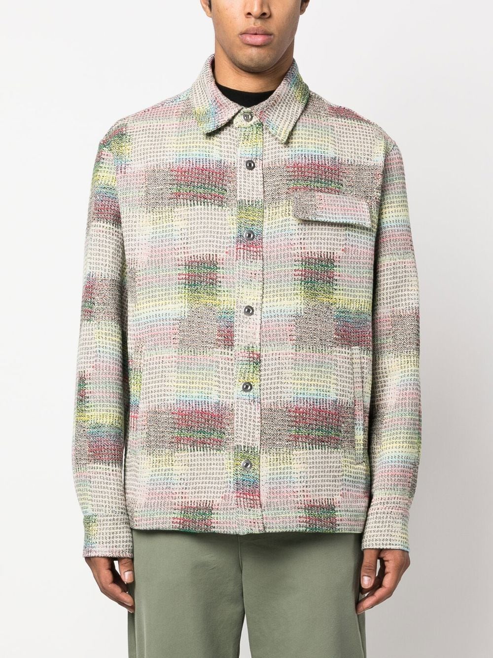 Palm Angels Monogram Quilted Shirt Jacket - Farfetch