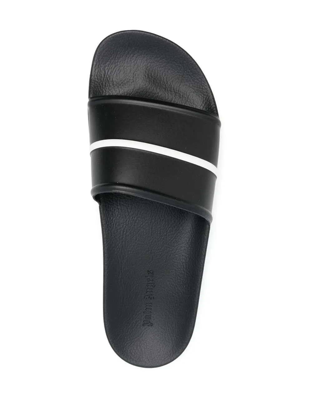 Palm Angels Track Pool Stripedetail Slides In Black ModeSens