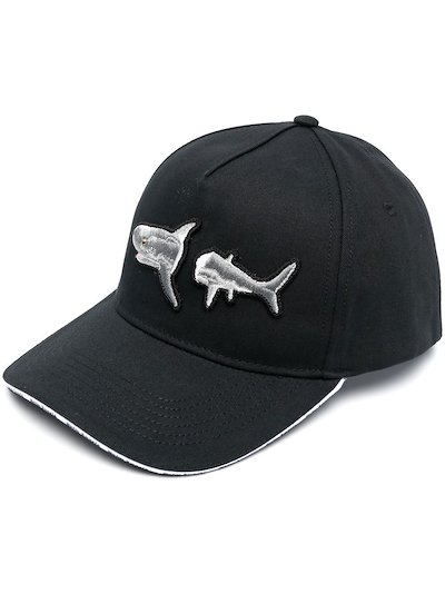 Palm Angels - Broken Shark embroidered cap 
