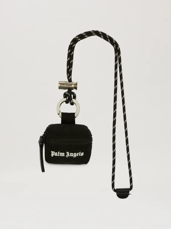 Funda Palm Angels Para Airpods Mujer Fucsia Y Blanco Estilo Urbano