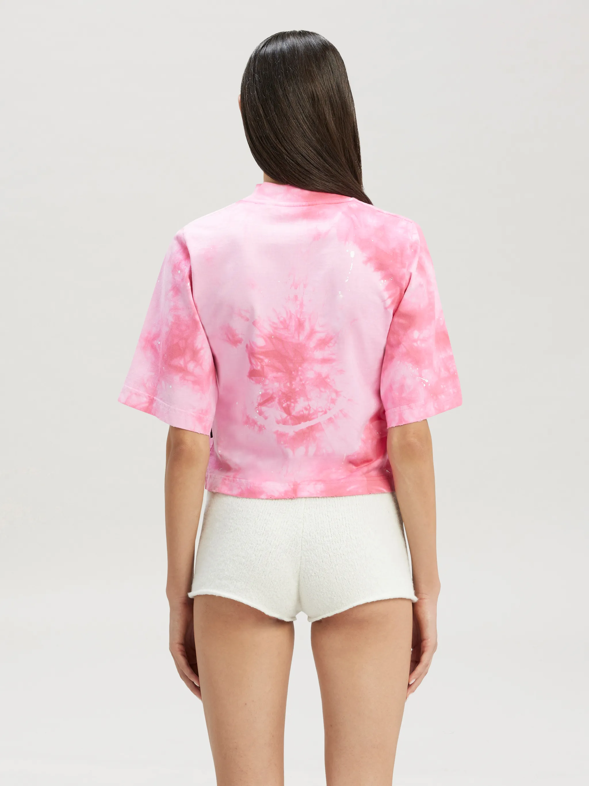 Tie Dye College TShirt in pink Palm Angels® Official
