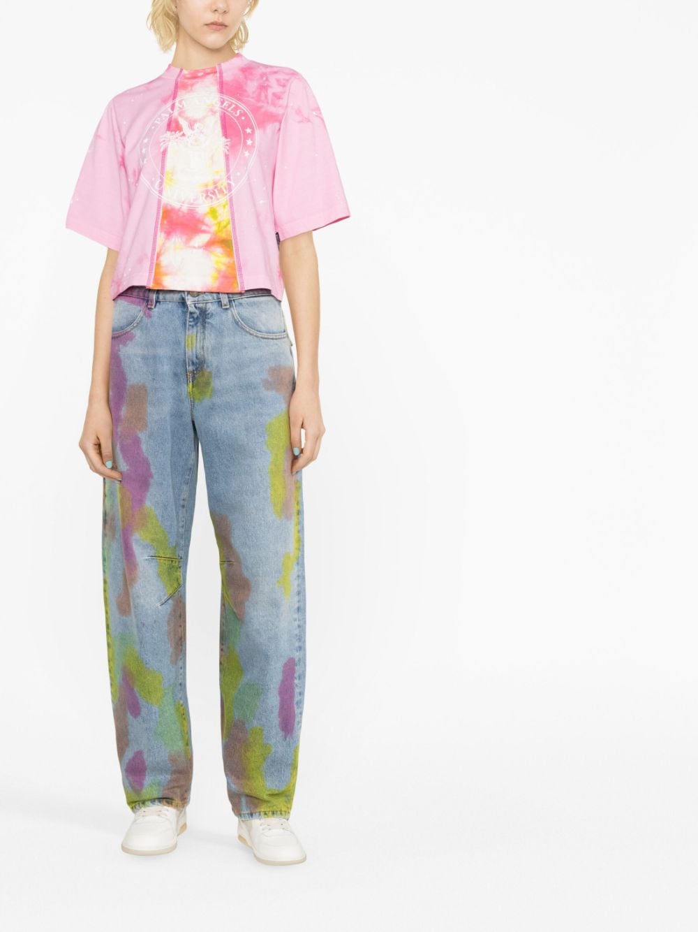 Palm Angels Cropped T-shirt - Roze