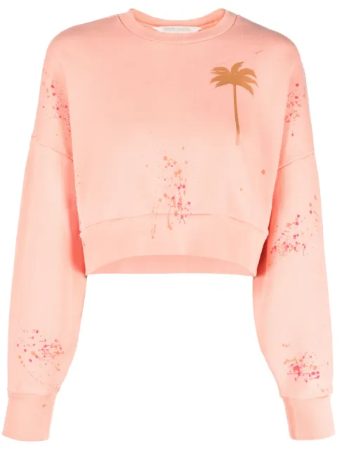 Palm Angels PXP Palm Tree-print sweatshirt