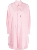 Palm Angels long-sleeve shirt dress - Pink