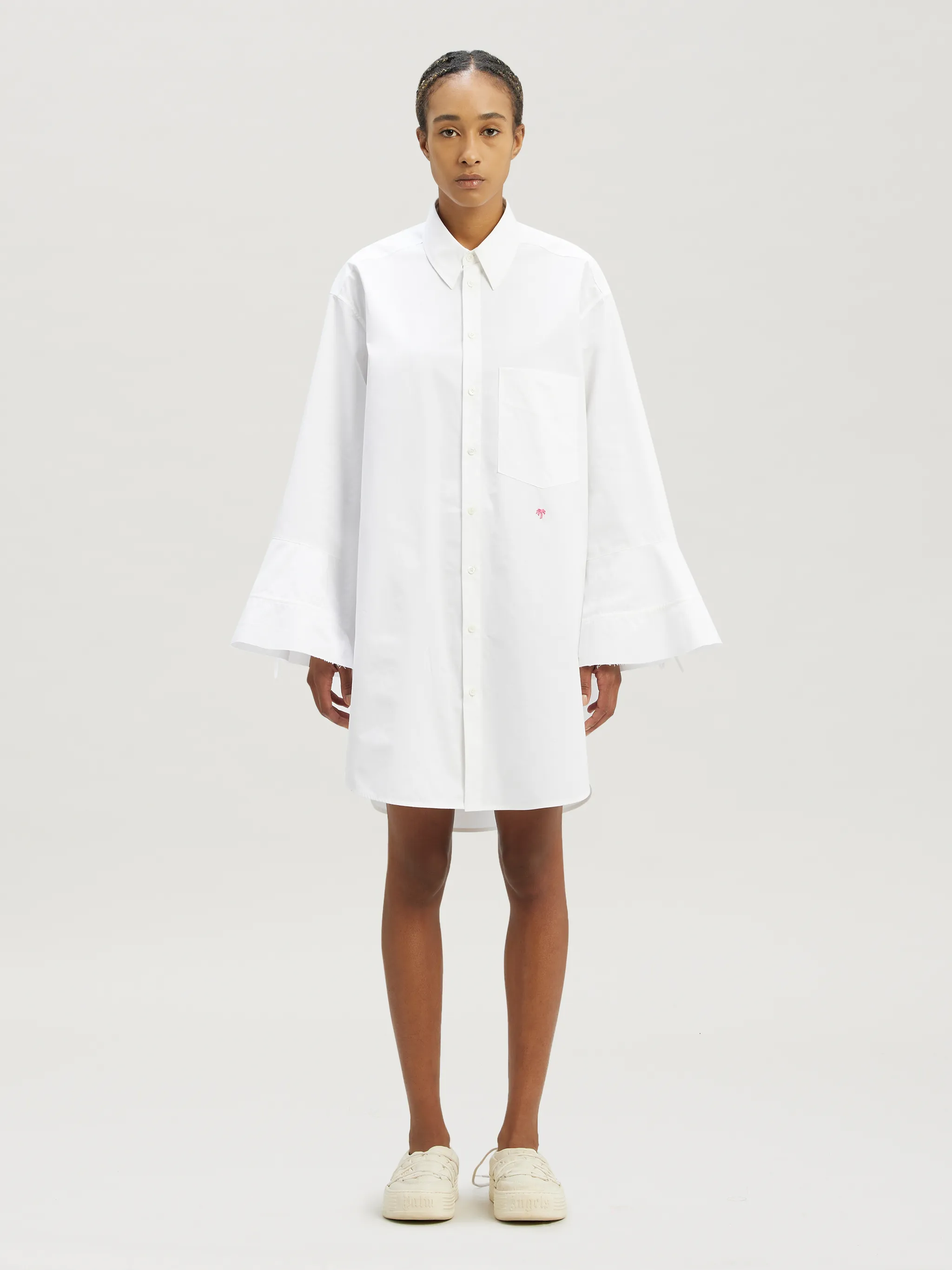 Wide Cuff Shirt Dress