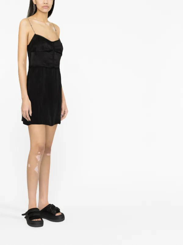 ワンピース PALM ANGELS Woman Dress Black PWDH004F23FAB001 1003 Dress with logo PALM ANGELS PWDH004F23FAB001 1003 - Ancote