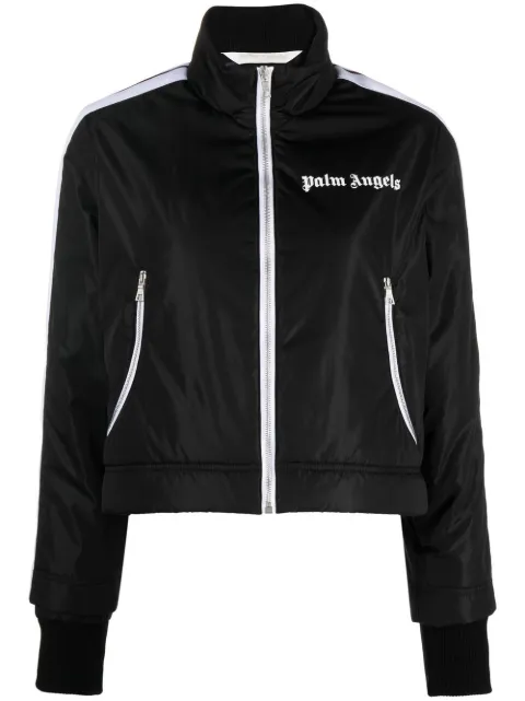 Palm Angels lightweight cropped puffer jacket