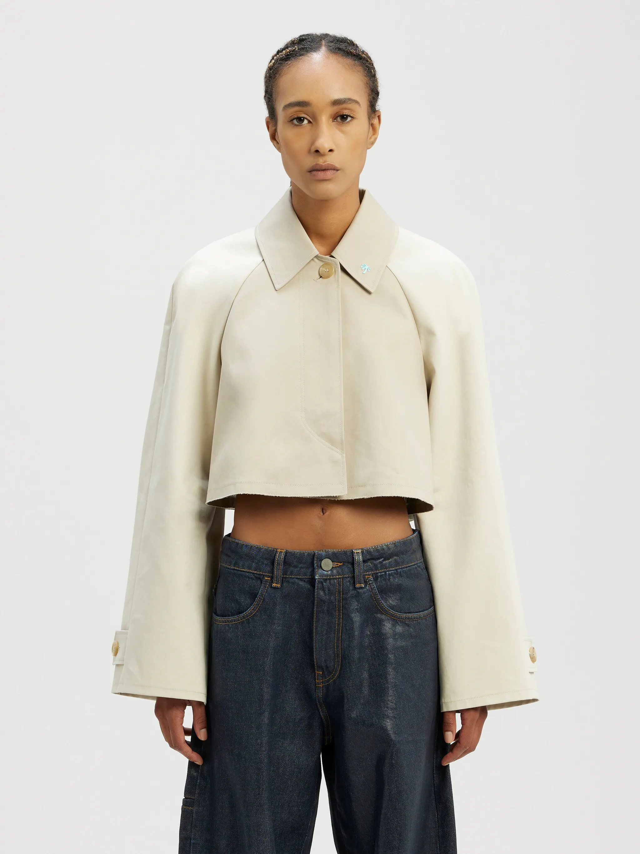 Cropped Trench Coat