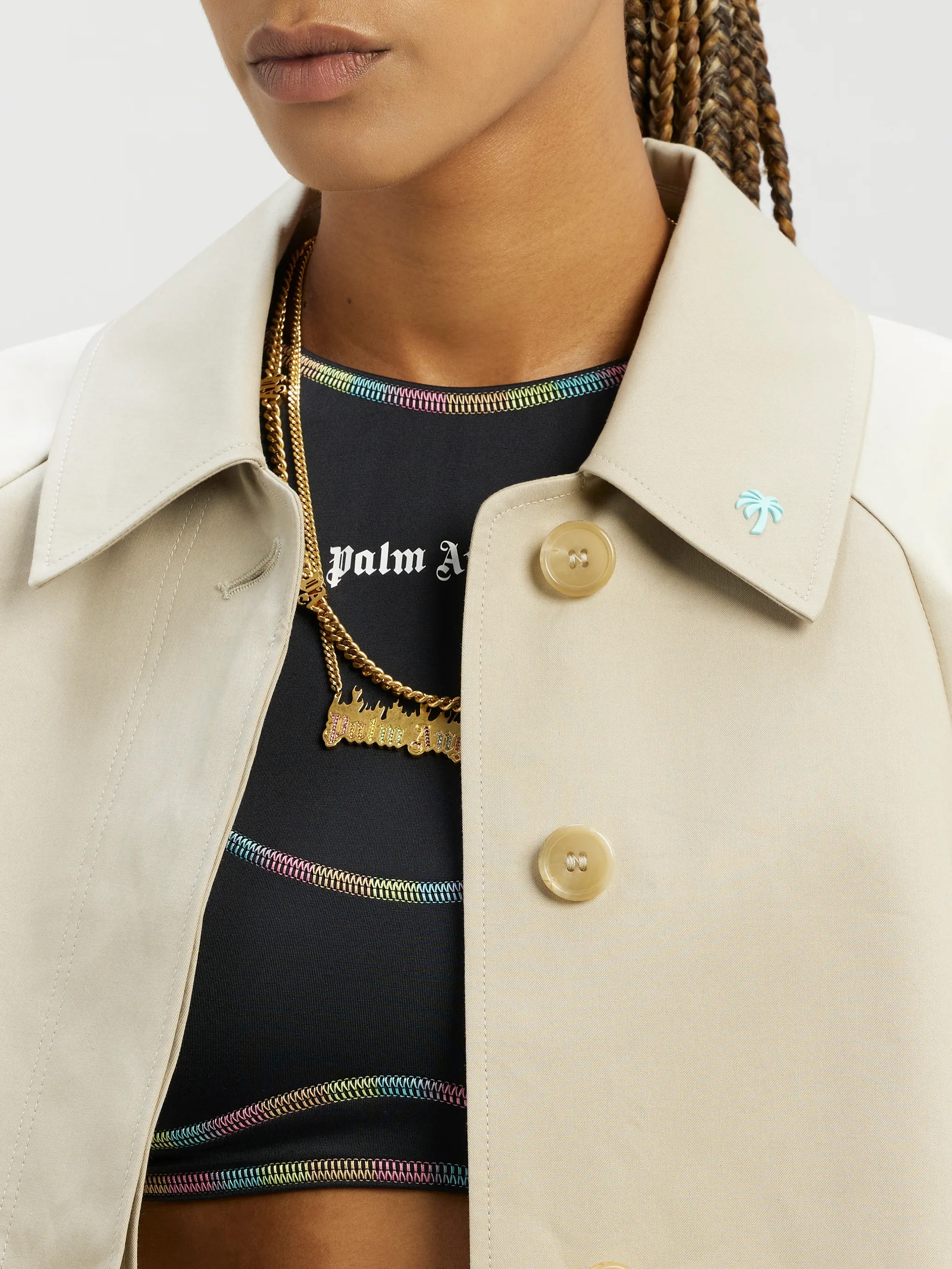 Cropped Trench Coat