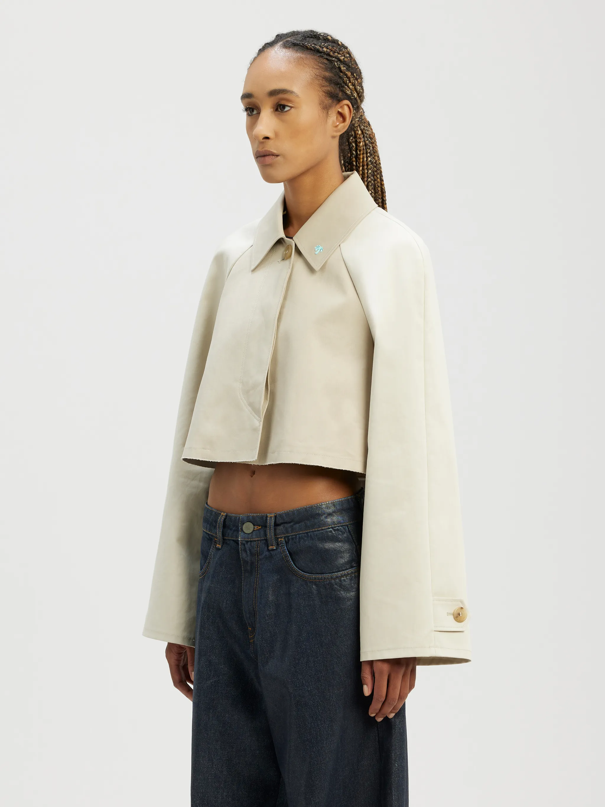 Cropped Trench Coat