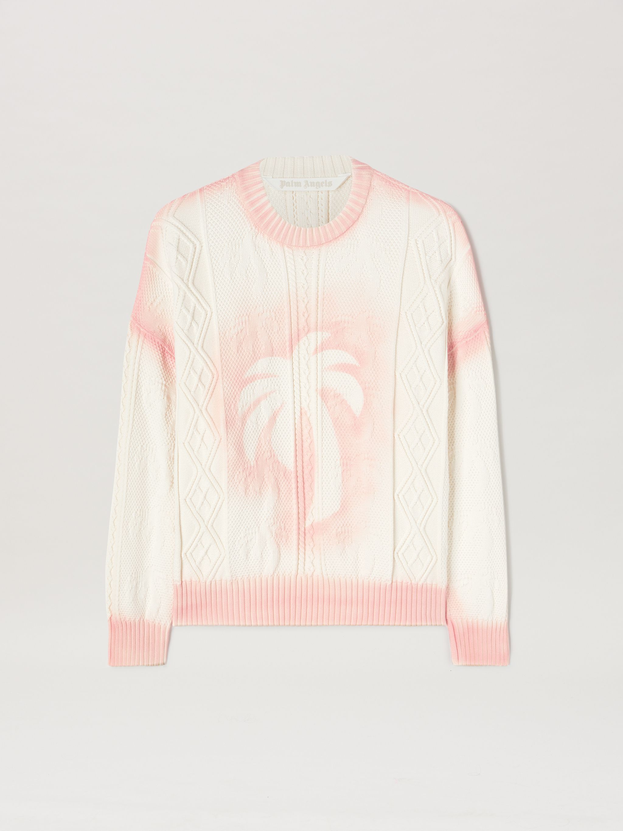 Sprayed Palm Fisherman Sweater